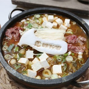 솔밭생수식당-한우 우거지 된장찌개 시래기 [소고기제외 풀세트] 비건메뉴1600g [원산지:상세설명에 표시], 1개, 1600g