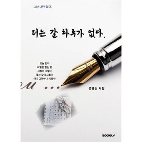 더는 갈 하루가 없다., BOOKK(부크크), 문영순 저