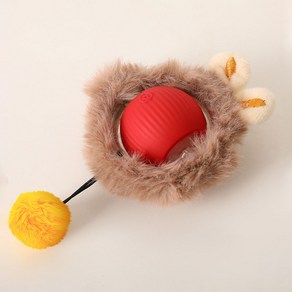 앤트앤비 지랄발광 자동장난감 스마트 캣 토이 공 놀이 USB 충전식, 1개, 레드