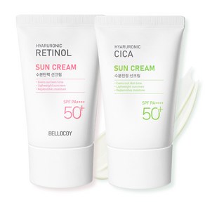 벨로코이 히알루로닉 선크림 2종세트[시카+레티놀]SPF50+ PA++++, 1개
