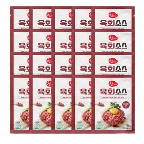 소문난 참 육회 소스 40g 매콤한 맛, 20개