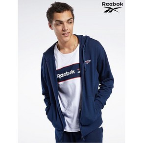 리복 Reebok 남여공용 네이비 클래식 F 벡터 후드집업 REJU1E003N2
