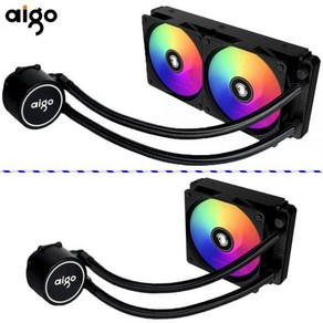 수냉쿨러 CPU 쿨러 120 240 mm RGB 방열판 라디에이터 LGA AM3 AM4 AMD, ACSE240, B. Black, Black_ACSE240, 한개옵션2