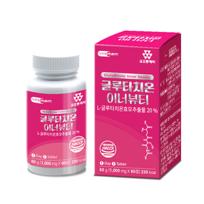 코오롱제약 뉴트라팜 글루타치온 이너뷰터 200mg x 60정, 1개