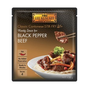 이금기 블랙 페퍼 비프 소스 120g Lee Kum Kee Sauce Black Peppe Beef, 1개