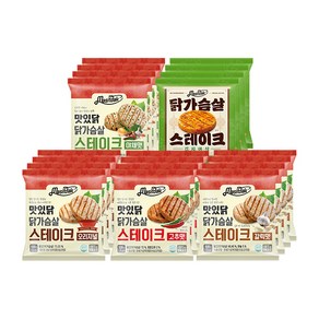 [랭킹닭컴] 맛있닭 닭가슴살 스테이크 5종 맛보기, 20개, 100g, 100g