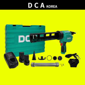 DCA 무선충전실리콘건세트 ADPJ12 12V 소세지튜브 코킹키트 6단속도조절, 1세트