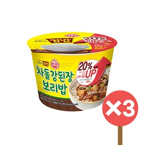 오뚜기 컵밥 차돌강된장보리밥 310g, 3개