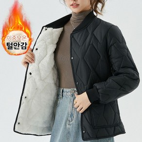 Moden Fashion 여성 루즈핏 매직 기모 경량 패딩 퀄팅 자켓 D13