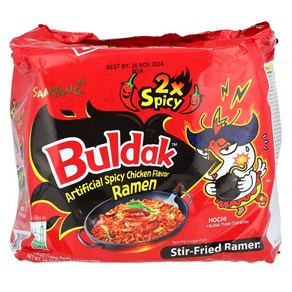 삼양 불닭 스파이시 치킨 2X 스파이시 5개팩 halal Buldak Spicy chicken 2X spicy halal, 5개, 140g