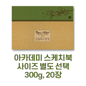 미젤로 리얼코튼 수채화 스케치북 300g 아카데미용 수채화용지(사이즈 별도 선택), 아카데미-황목(380x260) DRC-3826R