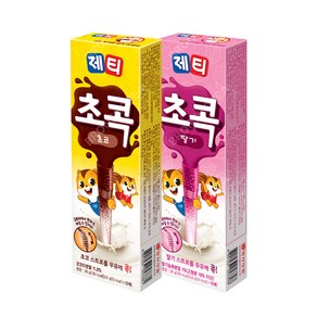 동서 제티 초콕 초코렛 10T+딸기 10T 총 20T 우유 콕 초코빨대, 1개