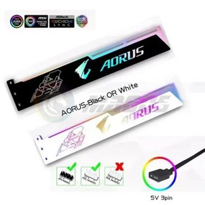 DIY GPU 브래킷 거치대 그래픽 카드 지지대 ASUS MSI AORUS ROG 5V 3 핀 ARGB MOD 게이머 케이스 장식