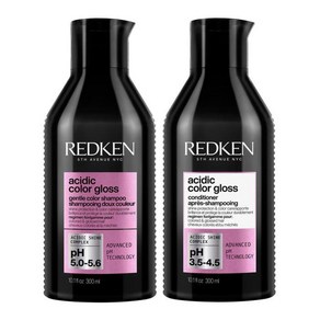 영국 Redken 레드켄 Acidic Colo Gloss Sulphate-Fee Shampoo 300ml and Acidic Colo Gloss Conditione 300m, 1개