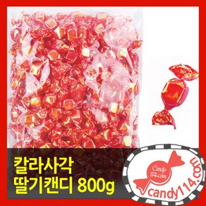 고려식품 칼라사각캔디 딸기, 800g, 1개