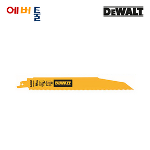 디월트 DWAR960 터프 컷쏘날 철거용 못박힌목재 소방 9인치 10TPI 낱개, 1개