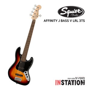 스콰이어어피니티 재즈베이스기타 AFFINITY J BASS V LRL BPG 3TS 5현, OLW, 베이스기타, 1개