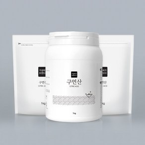 가성비가브랜드다 구연산 천연세제 1kg(용기1개+리필2개), 용기1개+리필2개