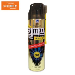 킬파프 울트라파워 500ml 바퀴벌레 개미 에어졸 살충제 퇴치 제거 킬라, 3개