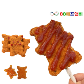 맘모스 피카츄 치킨까스 [100gx10] 1kg 치킨꼬지 문방구 돈까스, 1개