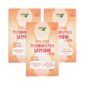 락토리움 날씬데이 톡톡 가르시니아 유산균 다이어트, 360g, 3개