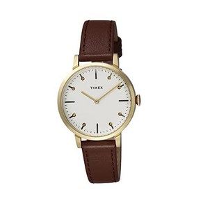 TIMEX 손목시계 타이맥스 Midtown 미드타운 보리 스테인레스 스틸 Quatz 36MM Watch TW2V67400 브라운 고급 데일리