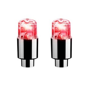 라이트 자동차 휠 타이어 에어 밸브 스템 LED 캡 커버 자전거 오토바이 방수 액세서리 4 개 2, 8) Red-2Pcs, 2개