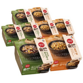 햇반 솥반 뿌리채소 영양밥 200g x 4p + 꿀약밥 210g x 4p 세트, 1세트