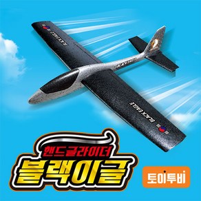 핸드 글라이더 블랙이글 (최대비행거리 50m/프리미엄 스티로폼 비행기)