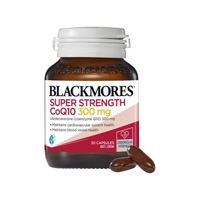 Blackmoes SUPER STRENGTH CoQ10 블랙모어스 슈퍼 스트렝스 코큐텐 300mg 30정, 1개