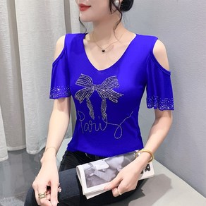 댄스복 상의 여성용 망사 핫피스 여름 스판 반팔 티 셔츠 Women's T-shit 뉴타임즈 B752P411