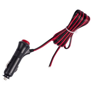 지제이 시거잭전원 3A 1m/2m/3m 22AWG 시거 스위치 소켓 12V 24V, (3A)2m, 1개