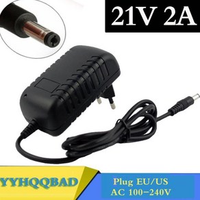 21V 2A 리튬 배터리 충전기 전기 스크루 드라이버 18V 5 시리즈 18650 벽 DC 5.5*2.1 MM, [02]미국, 1개