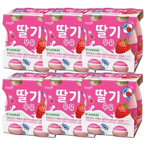 푸르밀 과즙딸기우유 225ml 4입 x 6개(총24개입)