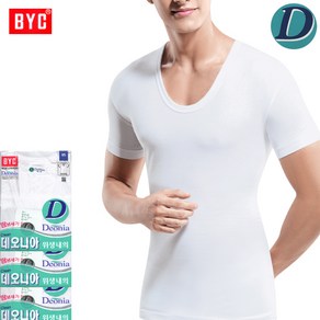 BYC땀냄새안나는데오니아40수남반팔런닝3매BYD7002