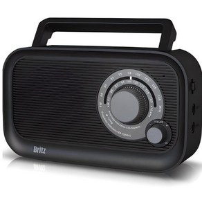 브리츠 포터블 FM AM 라디오, BZ-R410, 블랙