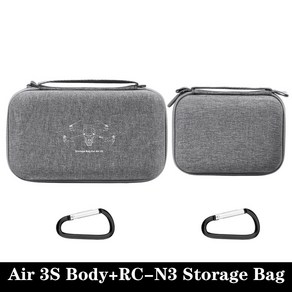 dji 호환 에어 3S 드론 카메라 가방 본체 및 RC-N3 RC-2 리모컨 보관 케이스 충격 방지 핸들 스탠드 단독 상자 여행 운반 세트, [02] Fit RC-N3 Bag, 1개