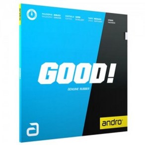 [ANDRO] 안드로 굿 GOOD 평면러버, BLACK, 1개