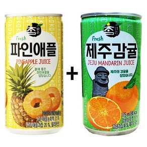 참맑은 제주감귤 175ml(30캔) + 참맑은 파인애플 175ml(30캔), 60개, 175ml