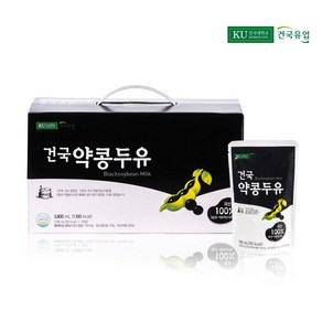 건국 약콩두유 60팩 / 100% 국산 검은콩과 국산 약콩, 190ml, 60개