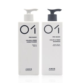 아모스 칼라 앤 펌 샴푸 1000ml / 칼라 앤 펌 컨디셔너 1000ml, 1개