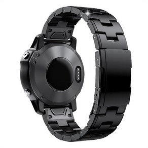 JUSUTEK 초경량 티타늄 시계 밴드 QuickFit 22mm/26mm 적용 대상 GARMIN(가민) Fenix Descent foeunne quatix appoach, 블랙, QuickFit 22mm