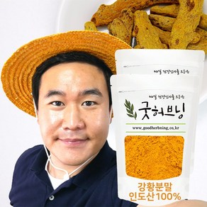 굿허브닝 강황 가루 분말 커큐민 인도산 500g, 2개