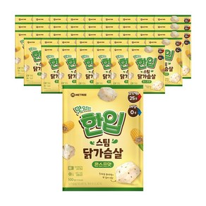 미트리 맛있는 한입 스팀 닭가슴살 콘스프맛, 100g, 42개