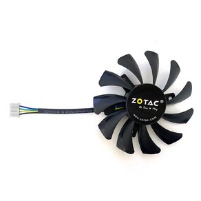 2개 GA81S2U 4PIN 12V GTX970 GPU 팬 ZOTAC GTX 660Ti 650Ti 부스트 970 그래픽 카드 냉각, 02 1PCS