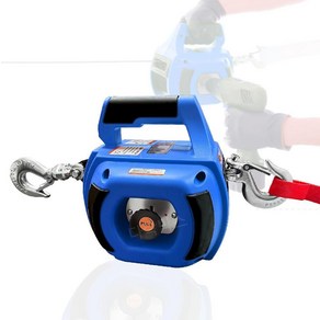 YATOINTO Dill Winch 호이스트 휴대용 드릴 윈치 소형 블루, 750LBS(Blue)