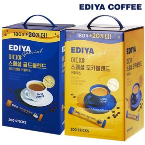 이디야 스페셜 골드블렌드 200T + 모카블렌드 200T (총 400T), 2.3kg, 200개입