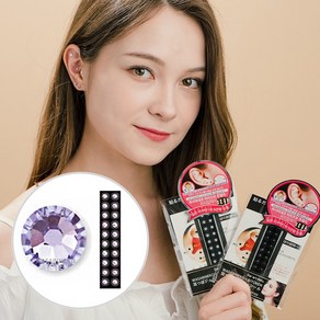 와사비네코 미미츠보 쥬얼리 리프팅 다이어트 귀지압패치, 1세트, 라벤더20pcs_L(4.0mm)