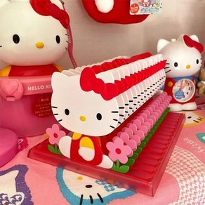 hellokitty 북엔드 책꽂이 책장 만화 사무실 책상 파일 보관함 학생 스탠드, 핑크(14+1)