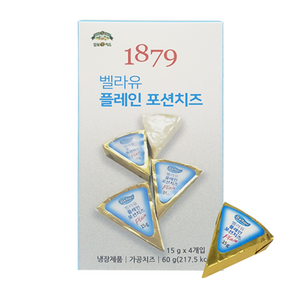 1879 벨라유 플레인 포션 임실치즈 15g X 4개입, 4개, 60g